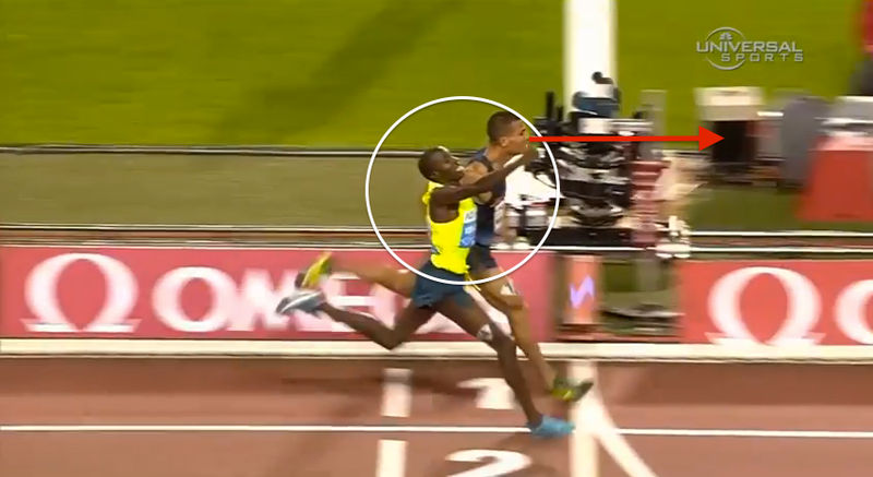 Illustration for article titled Watch Two Milers Vie For Dumbest In-Race Decision